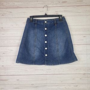 Mossimo demin flare mini skirt